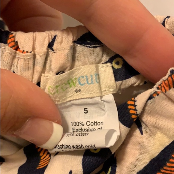 Crewcuts fish dress open back w pockets size 5 - Picture 9 of 9